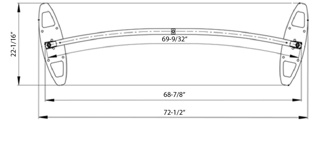 Curved-size176x240 cm-radie 300