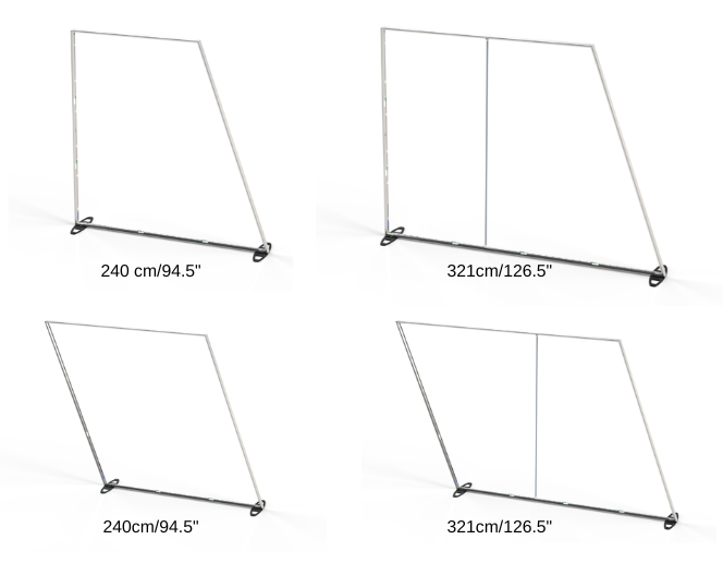 Rhombo trapez sizes