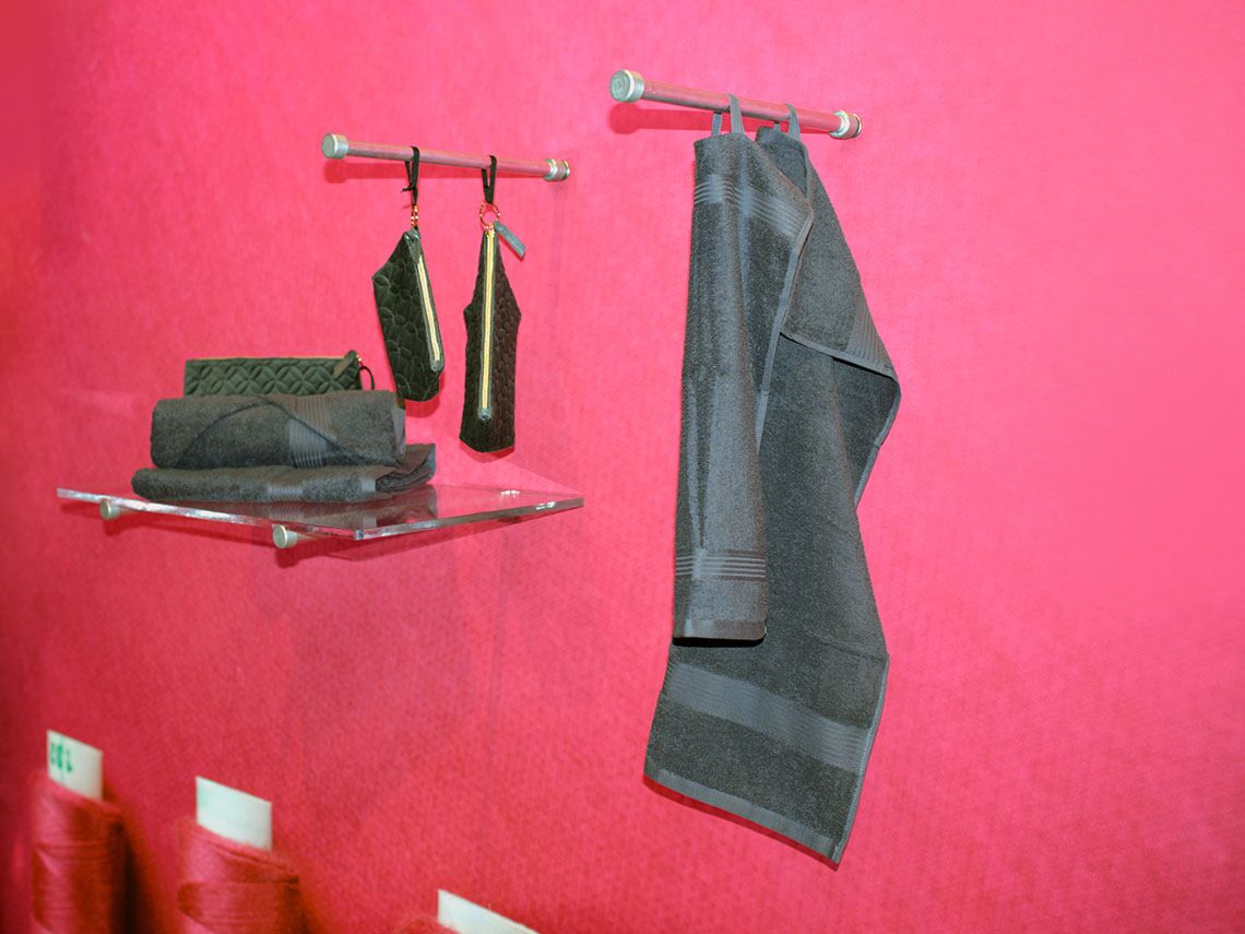 Shelves and poles