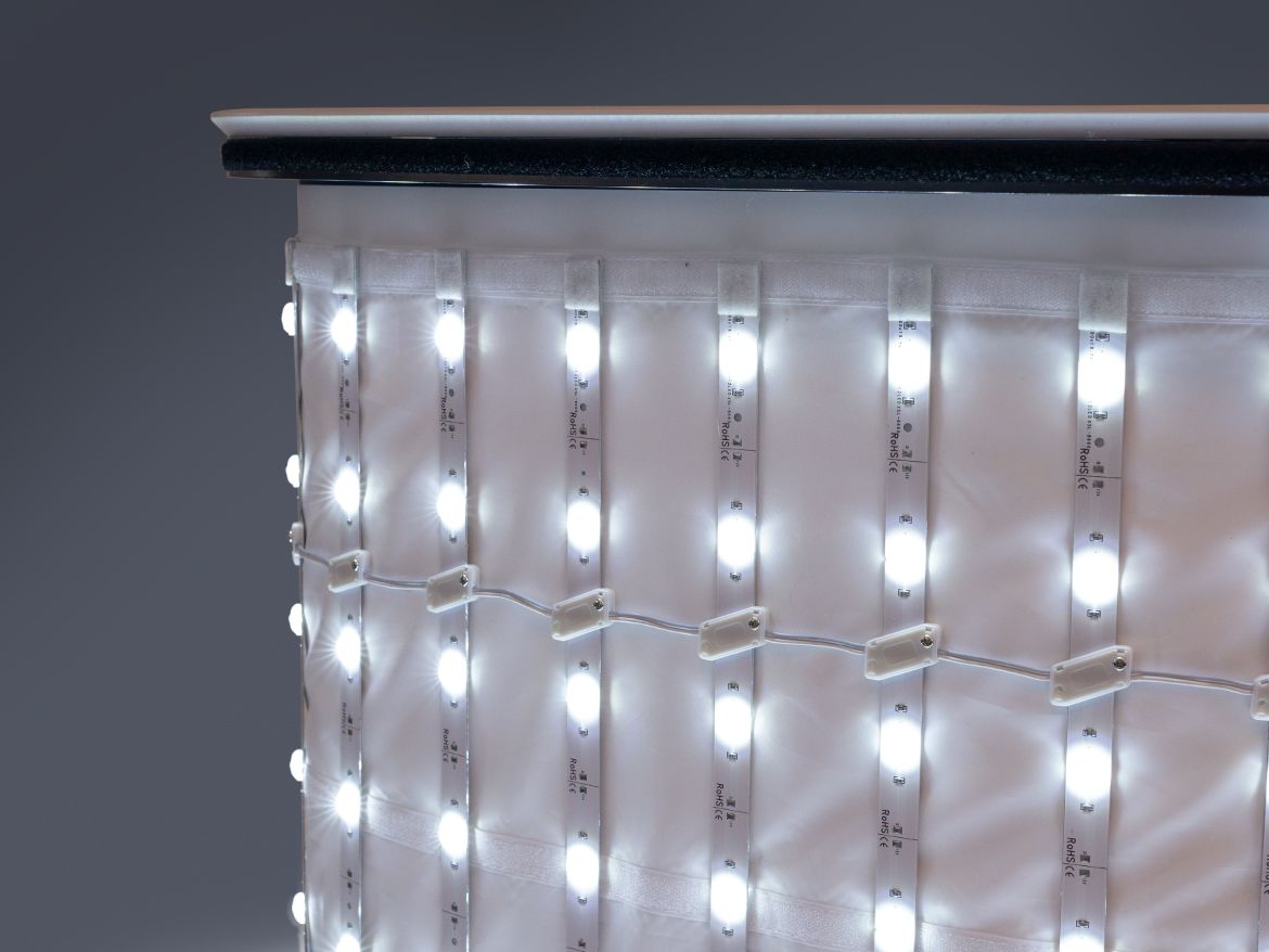 Belyses med LED