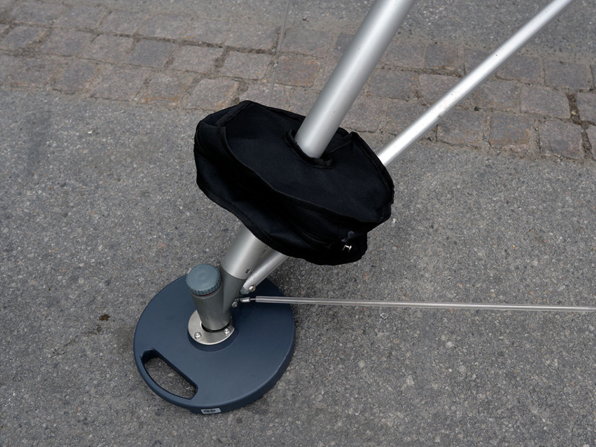 Lestage avec sacs de sable pour le modèle 7,6 m