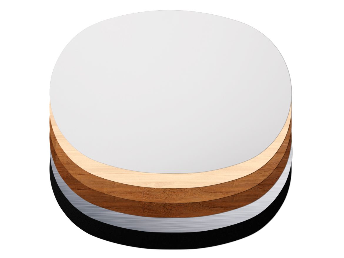 Table top in different colours