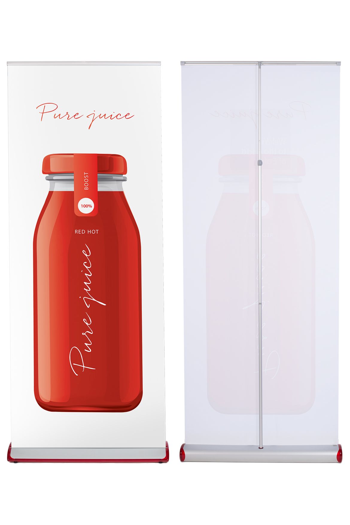 Details about   EXPAND MEDIA QuickScreen Retractable Display Roll Up Banner with Travel Case 